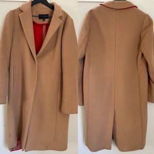 Ann Taylor long wool maxi coat camel